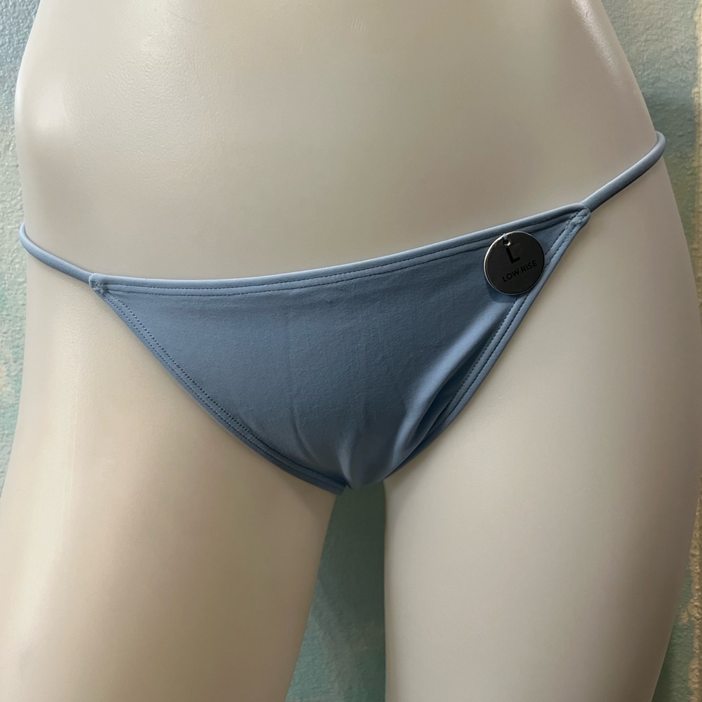 NWT Forever 21 Light Blue Low Rise Bikini Bottoms